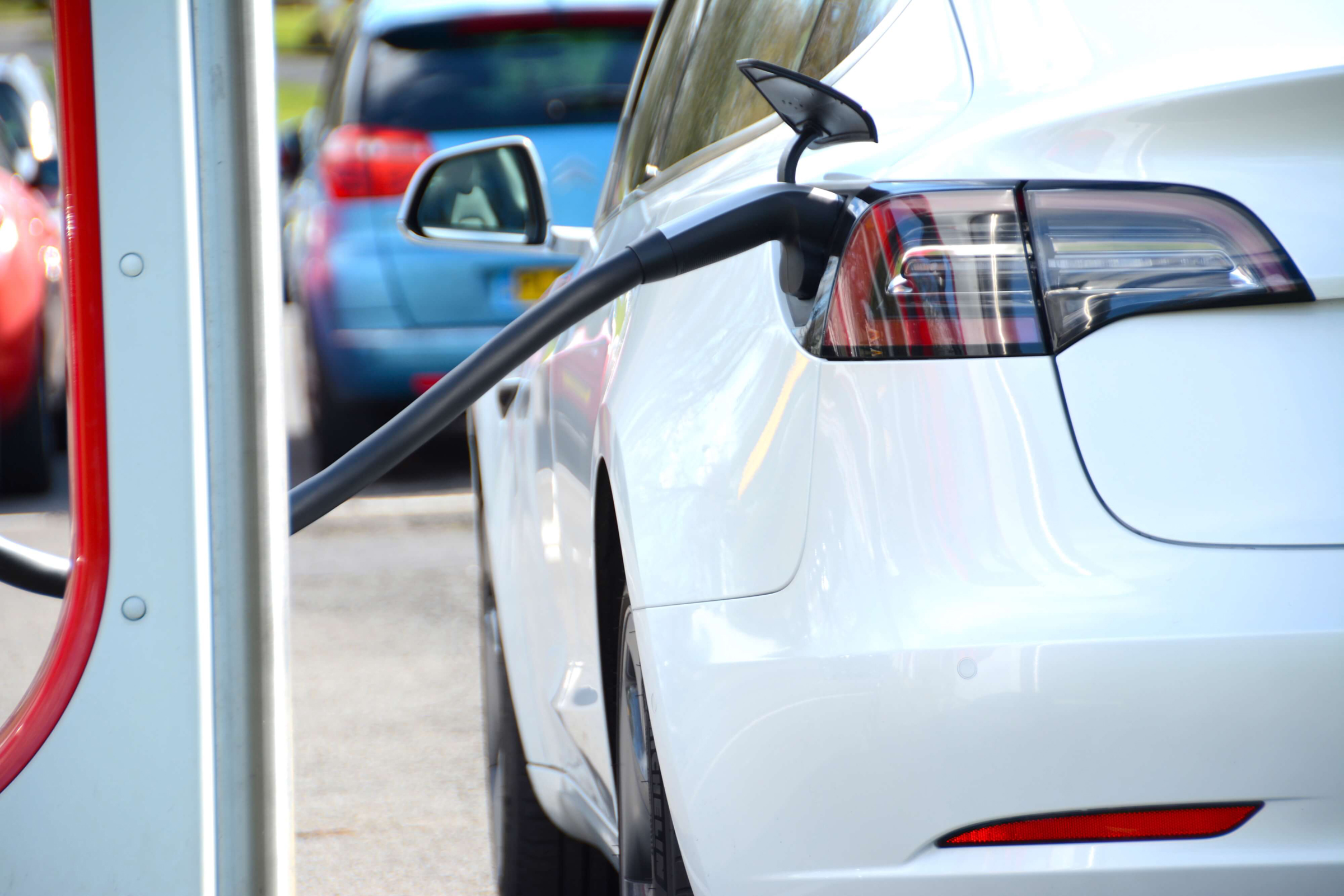 Tesla electric car Charging