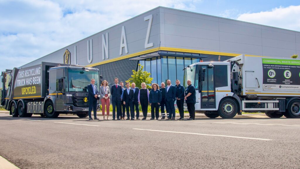 Lunaz and Buckinghamshire Council: upcycled EV trucks transform diesel vehicles into electric refuse trucksupcycled EV trucks save 82% of embedded carbon compared to new vehicles, offering significant environmental benefitsEconomic advantages include potential savings of over £1 million and the creation of 300 skilled jobs
